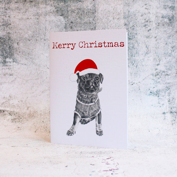 Pug-Personalised-Christmas-Card