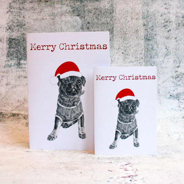 Pug-Merry-Christmas-Card-Santa-Hat