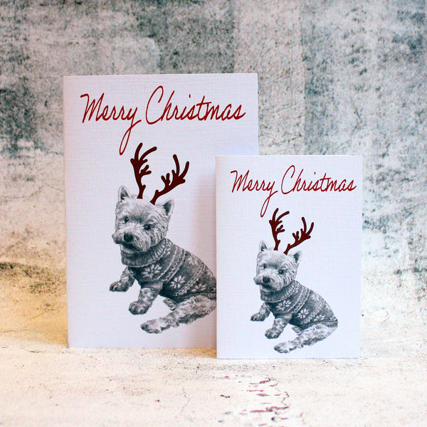 West-Highland-Terrier-Merry-Christmas-Antlers-Card