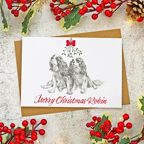 Cavalier-King-Charles-Spaniel-Personalised-Christmas-Card