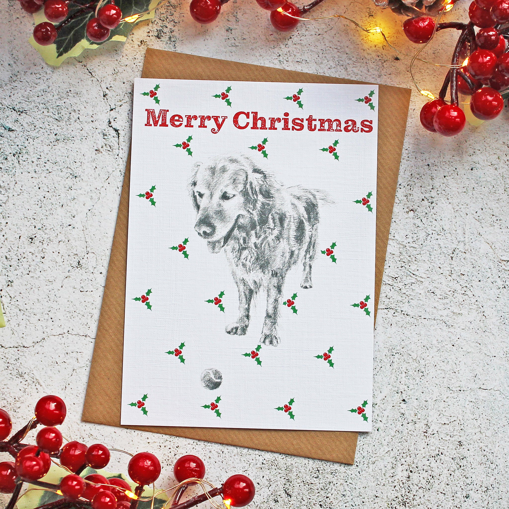 Golden-Retriever-Merry-Christmas-Holly-Card