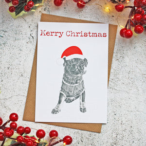 Pug-Merry-Christmas-Card-Santa-Hat