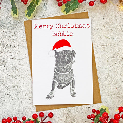 Pug-Personalised-Christmas-Card