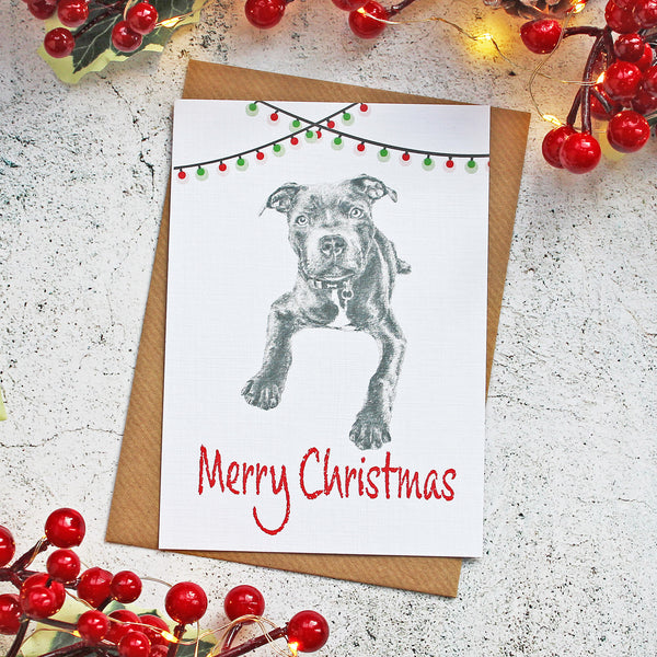 Staffordshire-Bull-Terrier-Merry-Christmas-Fairy-Lights-Card