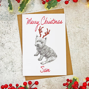 West-Highland-White-Terrier-Merry-Christmas-Personalised-Card