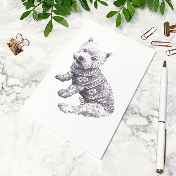 Valentine's Day West Highland Terrier Letterbox Gift